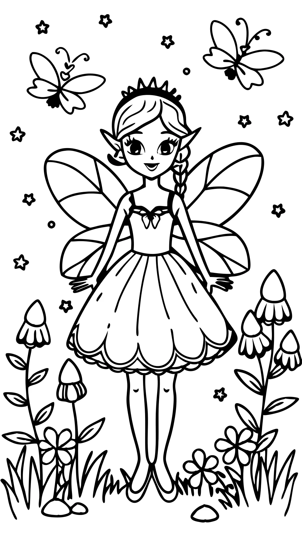 coloring pages fairy